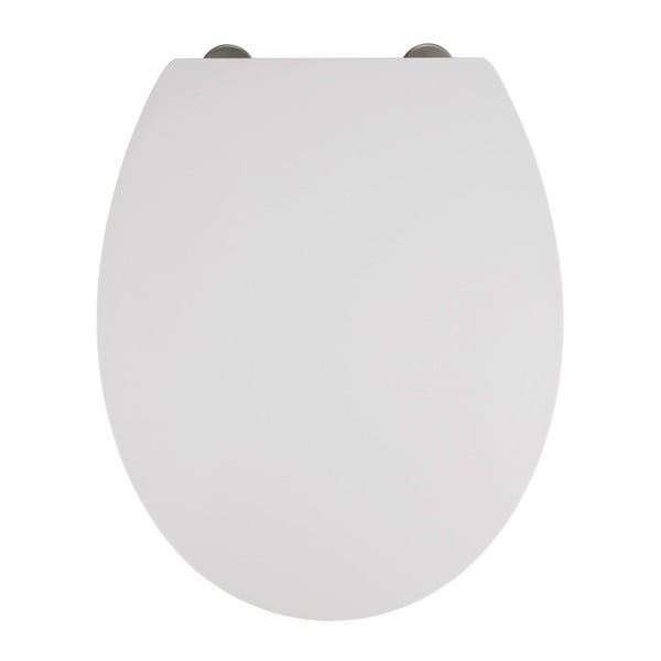 Baltas klozeto sėdynė su lengvu uždarymu "Wenko Mora", 44,5 x 37 cm