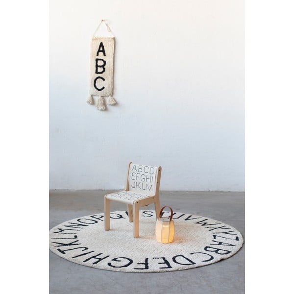 Vaikiška kėdė smėlio spalvos/natūralios spalvos ABC – Lorena Canals-image-1