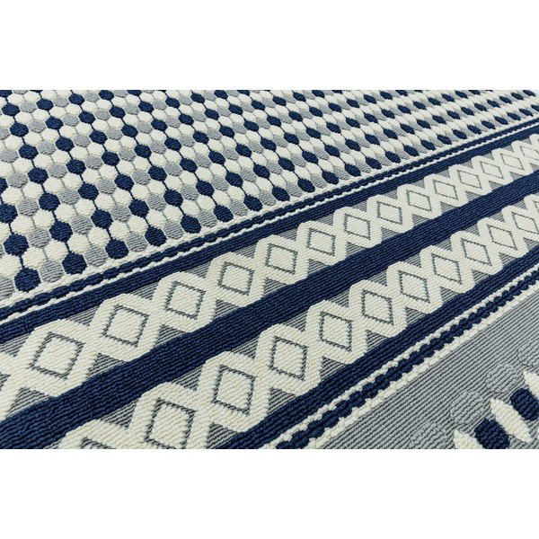 Mėlynos ir baltos spalvos kilimas Asiatic Carpets Geometric, 160 x 230 cm-image-1
