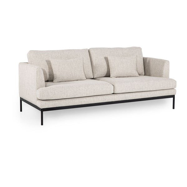 Šviesios smėlio spalvos sofa Ndesign Pearl, plotis 165 cm-image-1