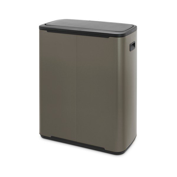 Iš plieno šiukšliadėžė pilkos spalvos rūšiavimui/galima atidaryti palietus 60 l Bo Touch Bin – Brabantia-image-4