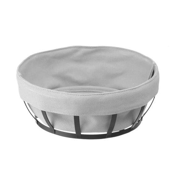 Juodai pilkas konditerijos krepšelis su tekstiliniu pamušalu Hendi, ø 22 cm