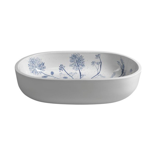 Iš keramikos praustuvas baltos spalvos 60x40 cm Priori – Sapho-image-3