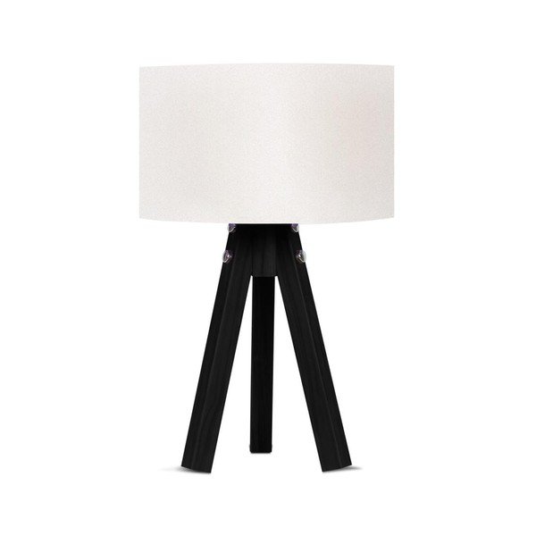 Balta/juoda stalinė lempa Mdf - Magenta Home