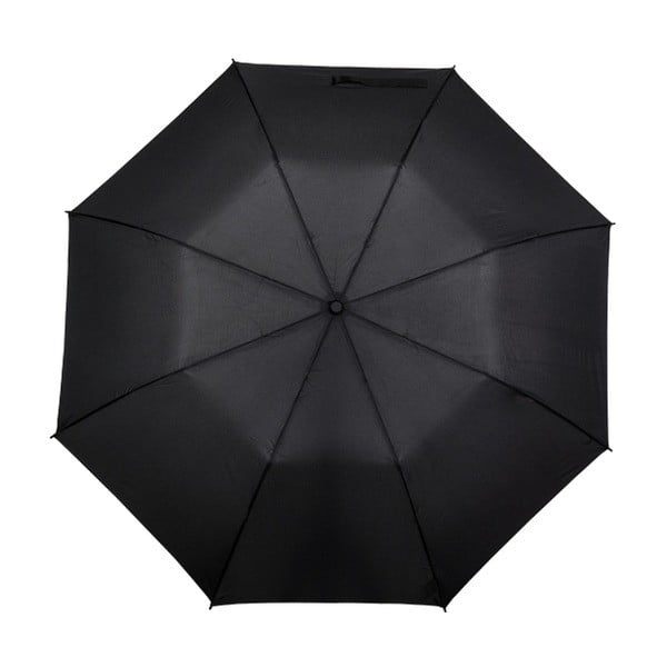 Juodas sulankstomas vėjo nepraleidžiantis skėtis "Ambiance Minimalistic", ⌀ 123 cm