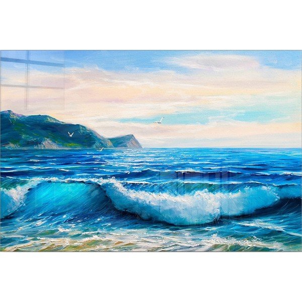 Paveikslas ant stiklo 100x70 cm Horizon - Wallity