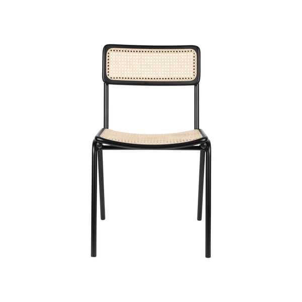 2 juodos rotango valgomojo kėdės Jort - Zuiver-image-3