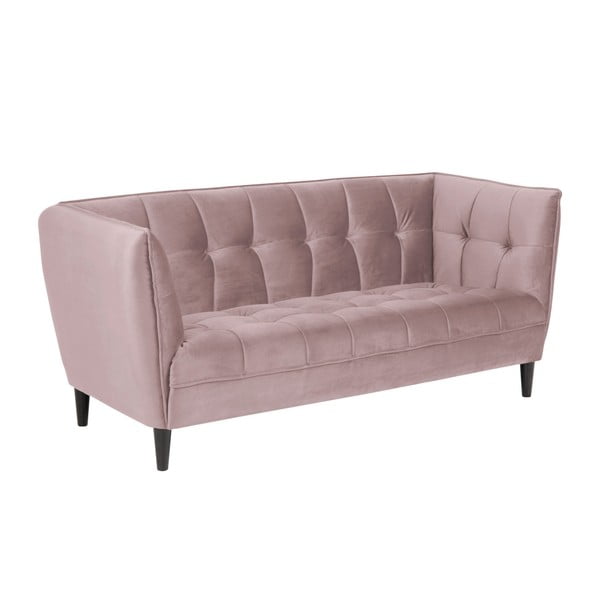 Rožinio aksomo sofa Actona Jonna-image-2