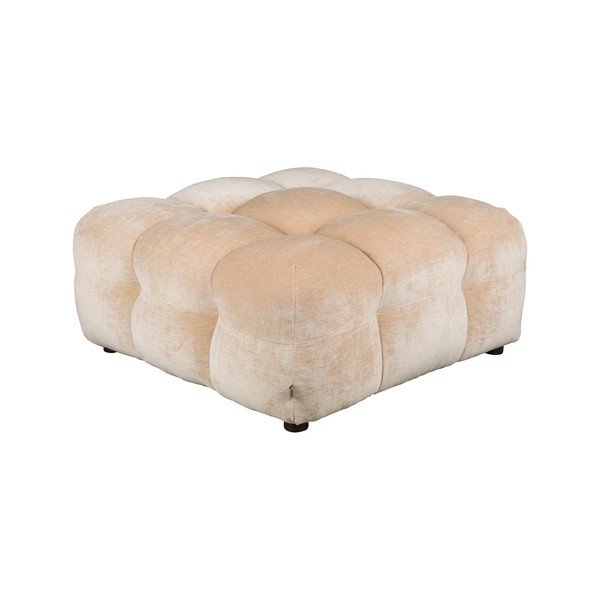 Smėlio spalvos modulinė taburetė iš velveto Hackman – Dutchbone-image-2