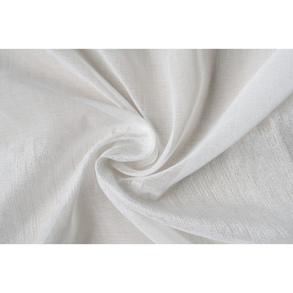 Permatoma užuolaida baltos spalvos 140x260 cm Musette – Mendola Fabrics-image-3