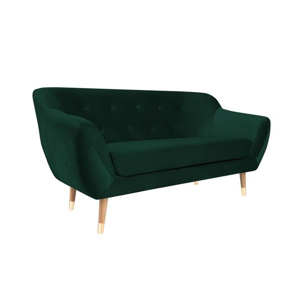 Mazzini Sofos Amelie tamsiai žalia dviejų vietų sofa-image-3