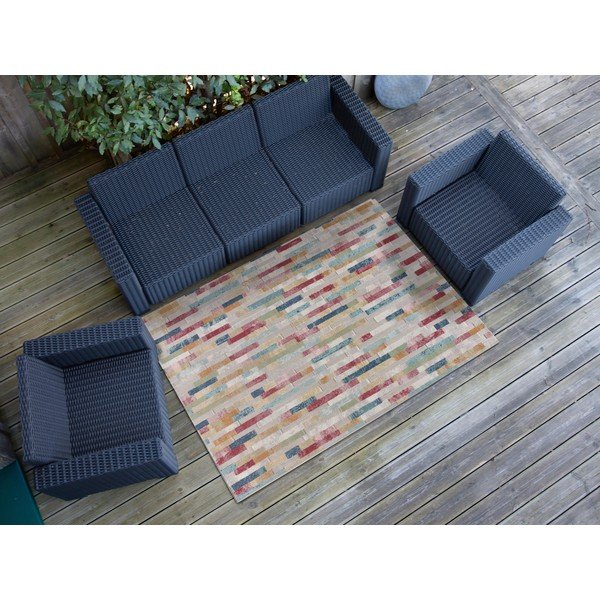 Lauko kilimas smėlio spalvos 133x190 cm Soley – Universal-image-1