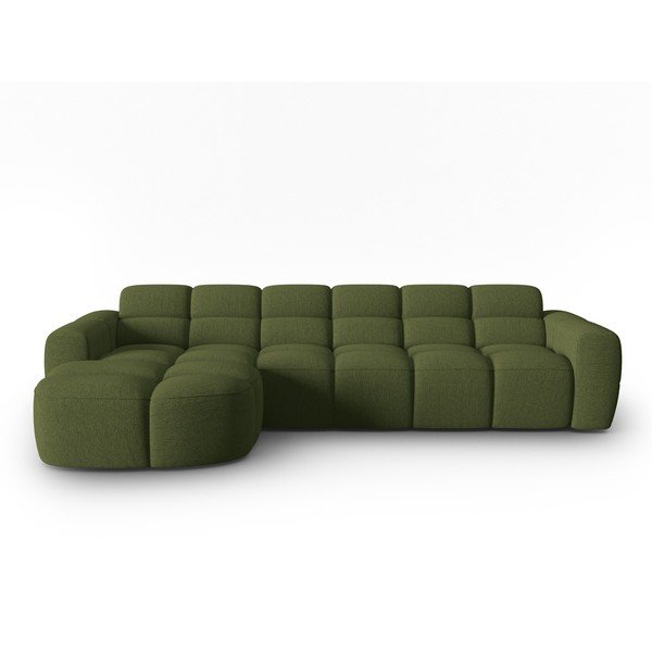 Kampinė sofa žalios spalvos Lisa – Micadoni Home