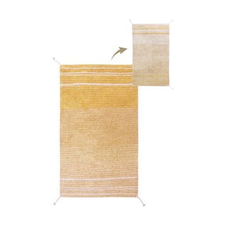 Iš medvilnės kilimas ochros spalvos 80x140 cm Twin Amber – Lorena Canals