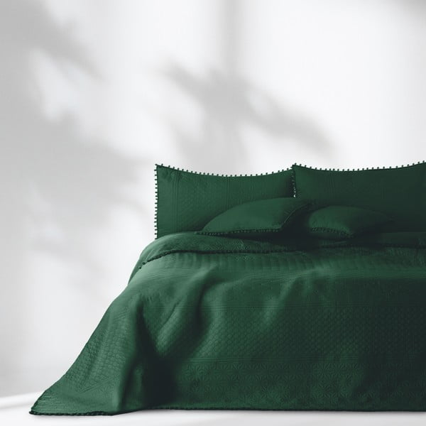 Žalios spalvos lovatiesė AmeliaHome Meadore, 220 x 240 cm