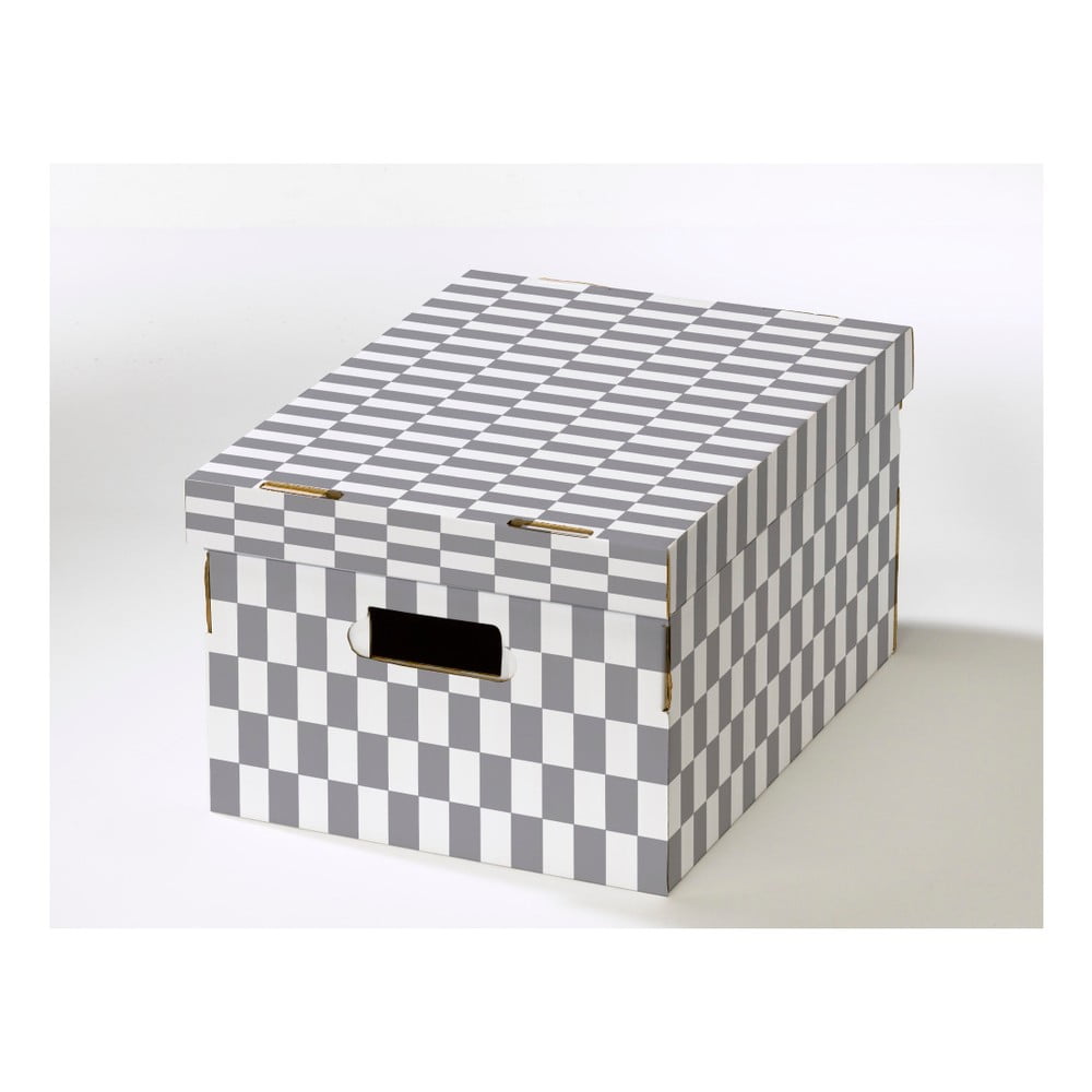 2 dėžių su gofruoto kartono dangčiu rinkinys Kompaktorius Lenny, 40 x 31 x 21 cm