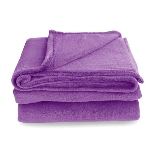 Violetinė mikropluošto antklodė DecoKing Mic Nina, 70 x 150 cm