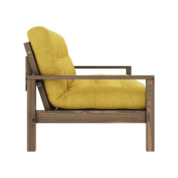 Sulankstoma sofa geltonos spalvos 205 cm Knob – Karup Design-image-4