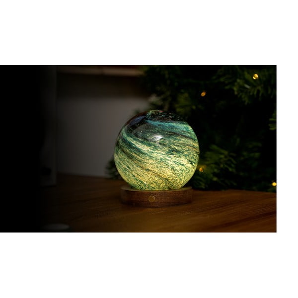 Tamsiai rudos spalvos/tamsios natūralios spalvos šviečianti dekoracija USB ø 12 cm Stellar Ocean – Gingko-image-4