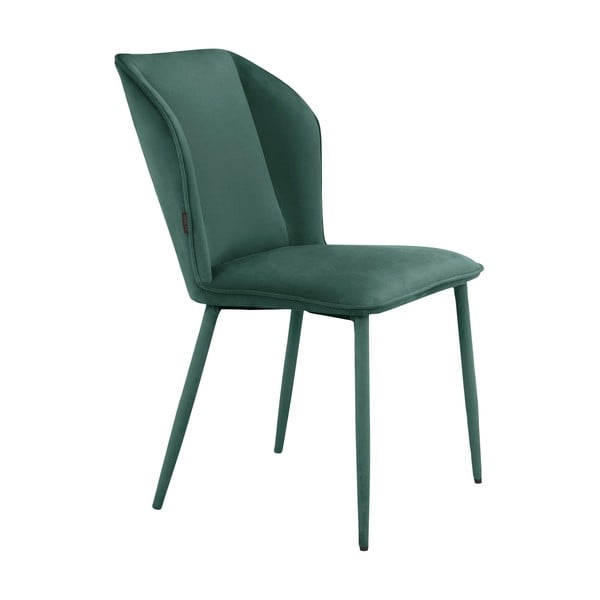 Iš aksomo valgomojo kėdės žalios spalvos 2 vnt. Wilma – Støraa