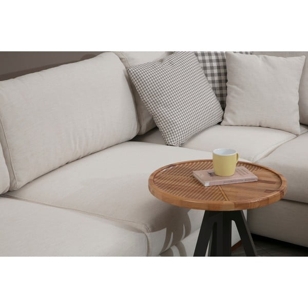 Kampinė sofa baltos spalvos („U“ formos) Loop – Balcab Home-image-1