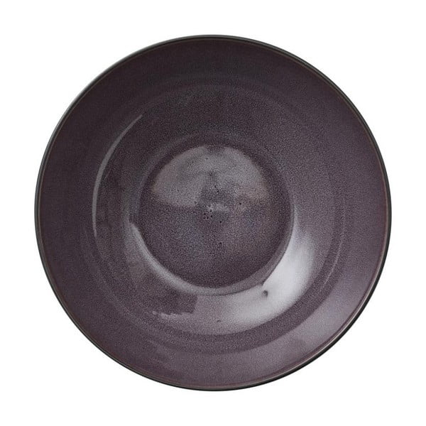 Juodos spalvos akmens masės salotinė su violetine vidine glazūra Bitz Mensa, ⌀ 30 cm-image-2