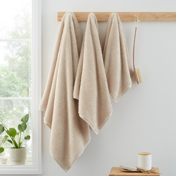 Smėlio spalvos iš medvilnės vonios rankšluostis 70x127 cm Soft Zero Twist Spa Towel – Bianca-image-2