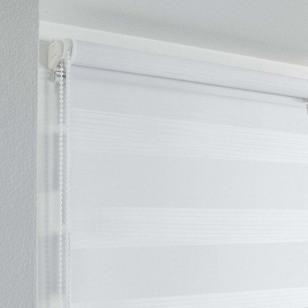 Roletai iš tekstilės diena ir naktis baltos spalvos 90x180 cm Daynight – douceur d'intérieur-image-1