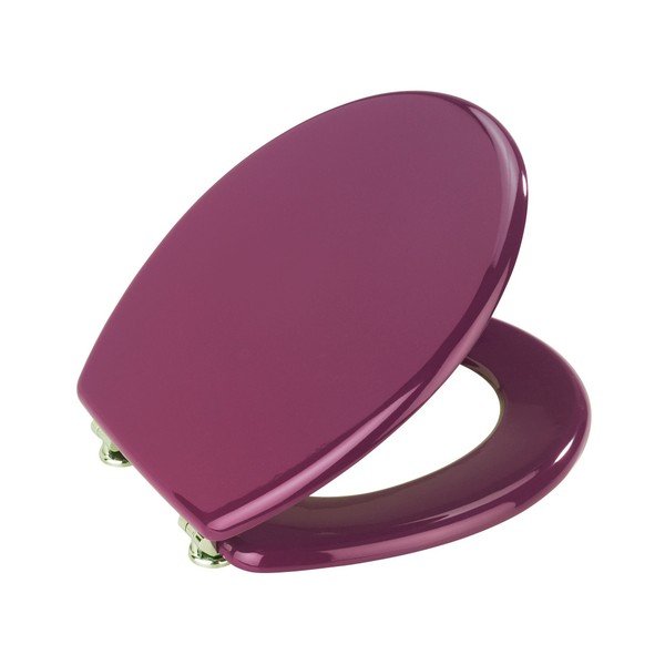 Violetinės spalvos klozeto sėdynė "Wenko Prima", 41 x 38 cm-image-1