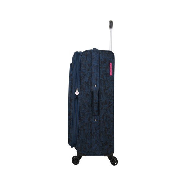 Lulucastagnette Teddy Bear mėlynas 4 ratų bagažas, 71 l-image-4