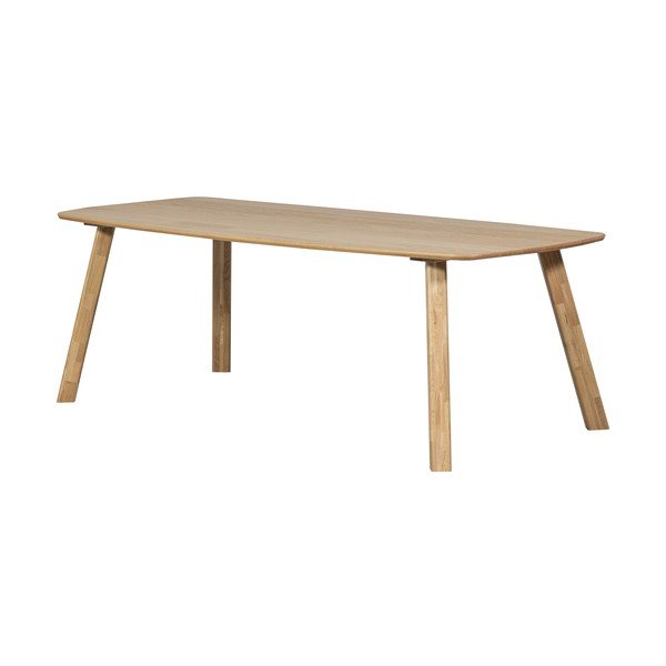 Valgomojo stalas iš ąžuolo masyvo 100x220 cm Tablo – WOOOD-image-2