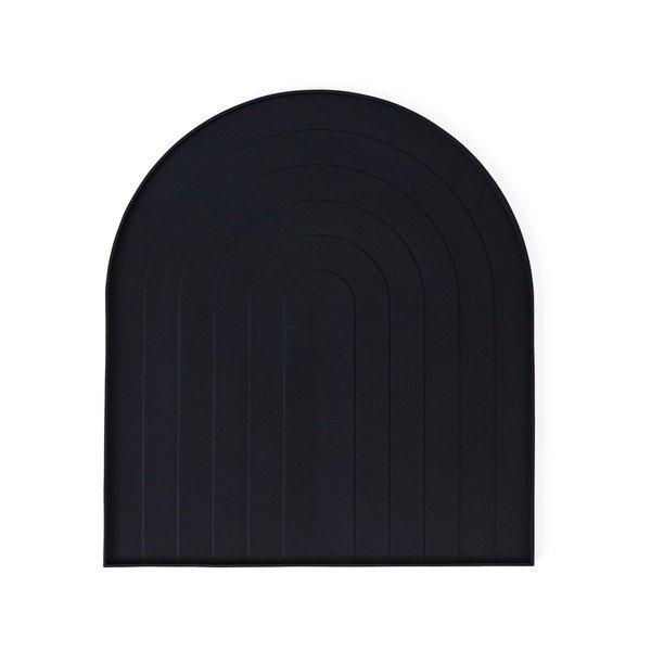 Juodos spalvos iš silikono indų džiovinimo padėkliukas 40x36 cm – OYOY Living Design