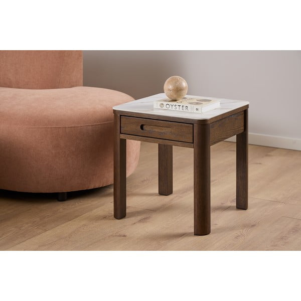 Iš keraminės plokštės šoninis stalas 45x45 cm Southampton – Actona-image-2