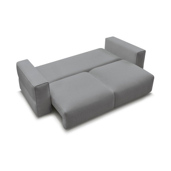 Pilkos spalvos sulankstoma/su sandėliavimo vieta sofa 265 cm Ezechiel – Bobochic Paris-image-3