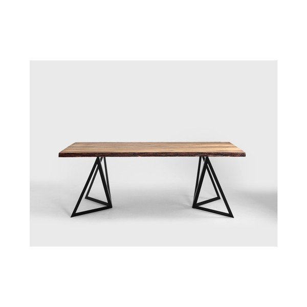 Valgomojo stalas su pušies medienos stalviršiu "Custom Form Sherwood Dark", 240 x 100 cm-image-1