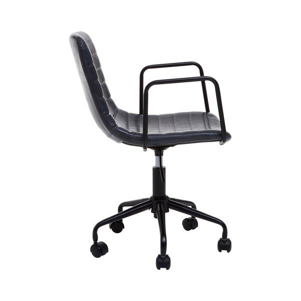 Tamsiai pilkos spalvos iš dirbtinės odos biuro kėdė Forbes – Premier Housewares-image-4