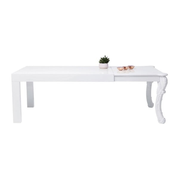 Baltas valgomojo stalas "Kare Design Janus", 220 x 90 cm