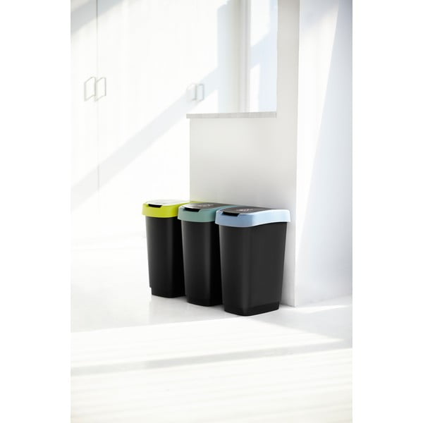 Perdirbto plastiko šiukšliadėžė 25 L Twist - Rotho-image-1