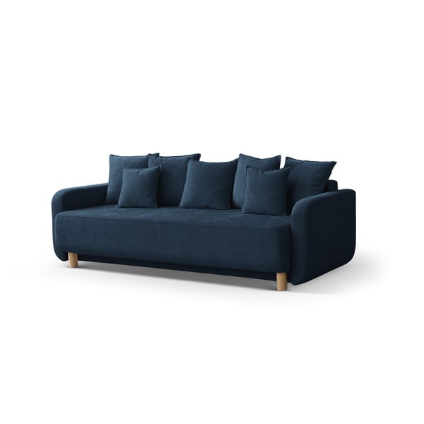 Tamsiai mėlynos spalvos sulankstoma/su sandėliavimo vieta sofa 231 cm Elen – Micadoni -image-1