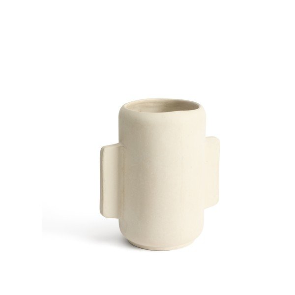 Kreminės spalvos iš papjė mašė vaza (aukštis 38 cm) Mireni – Kave Home