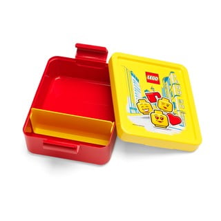 Raudona užkandžių dėžutė su geltonu dangteliu LEGO® Iconic
