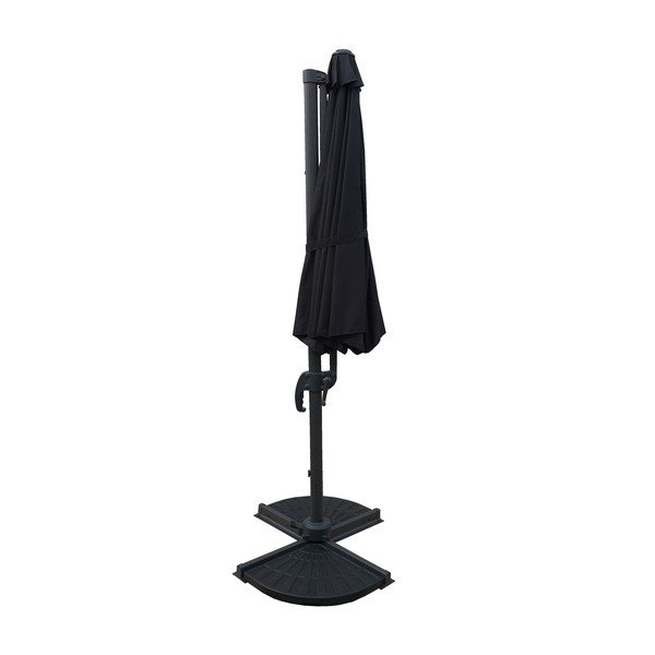 Skėtis nuo saulės pilkos spalvos 300x300 cm Deluxe – Garden Pleasure-image-1