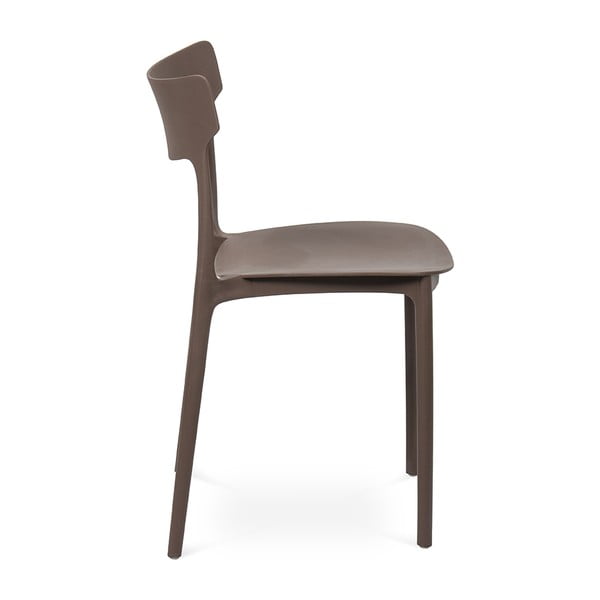 Rudos spalvos plastikinė sodo kėdė Biá – Bonami Essentials-image-4