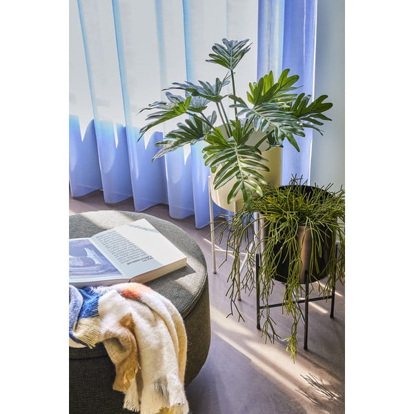 2 juodos geležies vazonų rinkinys su stovais Hübsch Haggo-image-1