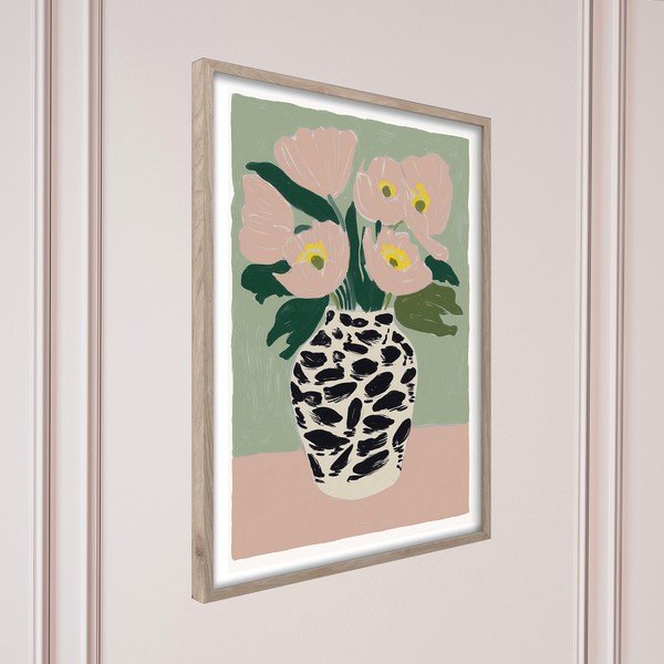 Spausdintas paveikslas su rėmeliu 50x70 cm Spotted Vase – Styler-image-4