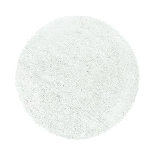 Apvalios formos kilimas baltos spalvos ø 200 cm Fluffy – Ayyildiz Carpets