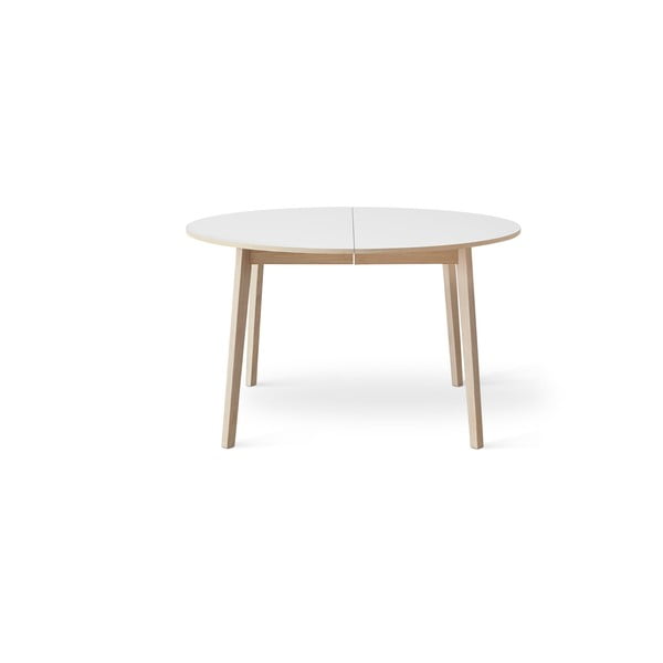 Išskleidžiamas valgomojo stalas su baltu stalviršiu Hammel Single Ø130