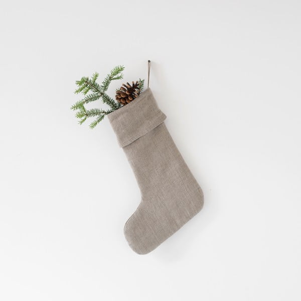 Kalėdinė pakabinama lininė dekoracija Linen Tales Christmas Stocking