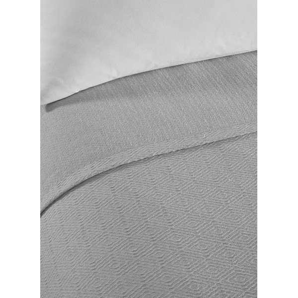 Lovatiesė pilkos spalvos iš medvilnės dvigulei lovai 200x230 cm Serenity – Mijolnir-image-2