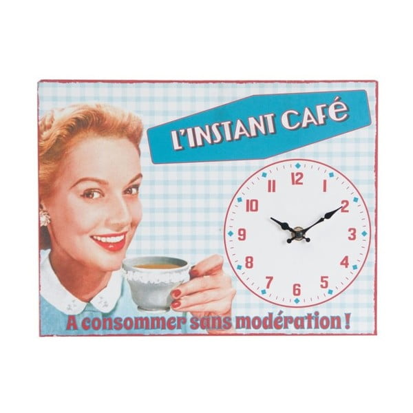Sieninis laikrodis "Instant Café", 32x24 cm